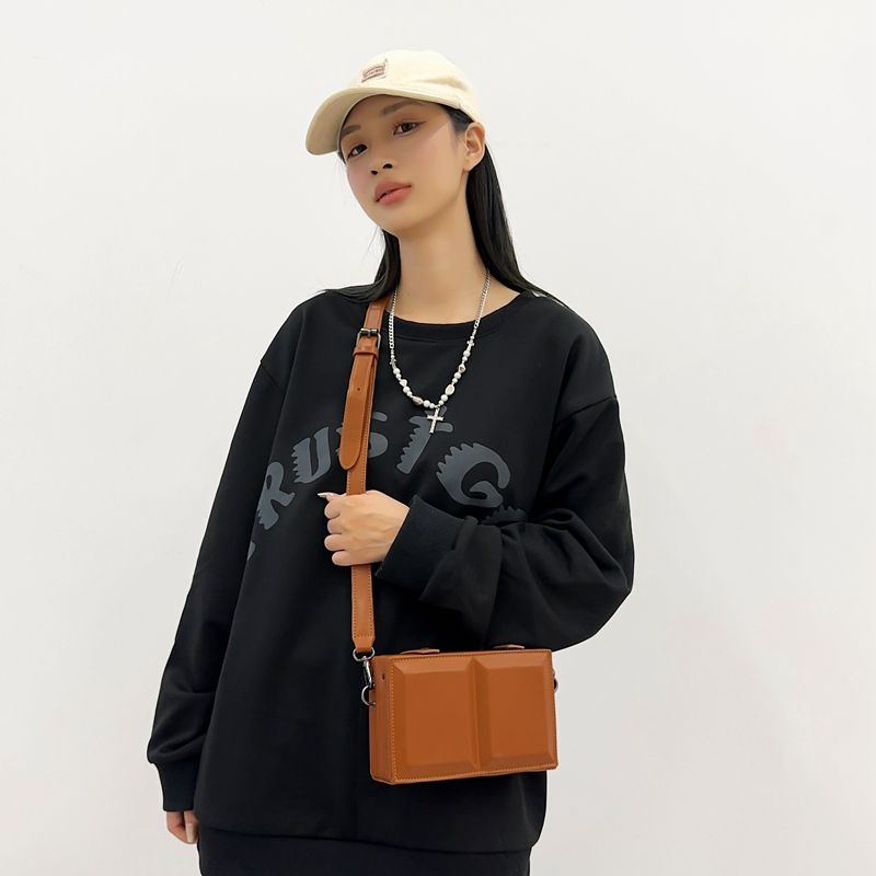 /Box bag women’s chocolate square women’s bag niche versatile fashion shoulder crossbody bag