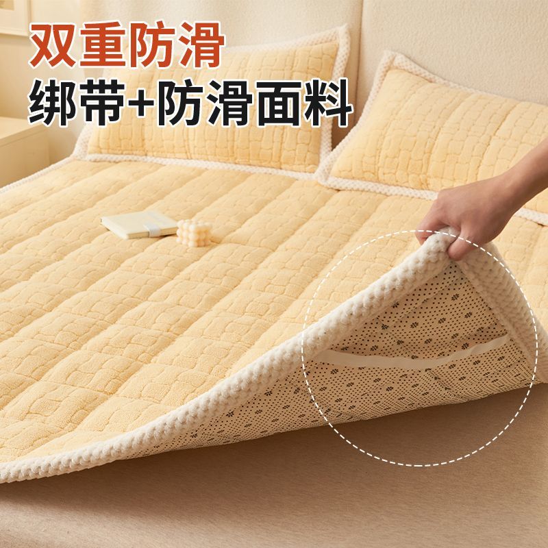 a类塔芙绒床垫铺底褥子冬天床铺防滑床垫出租房加厚专用折叠床垫
