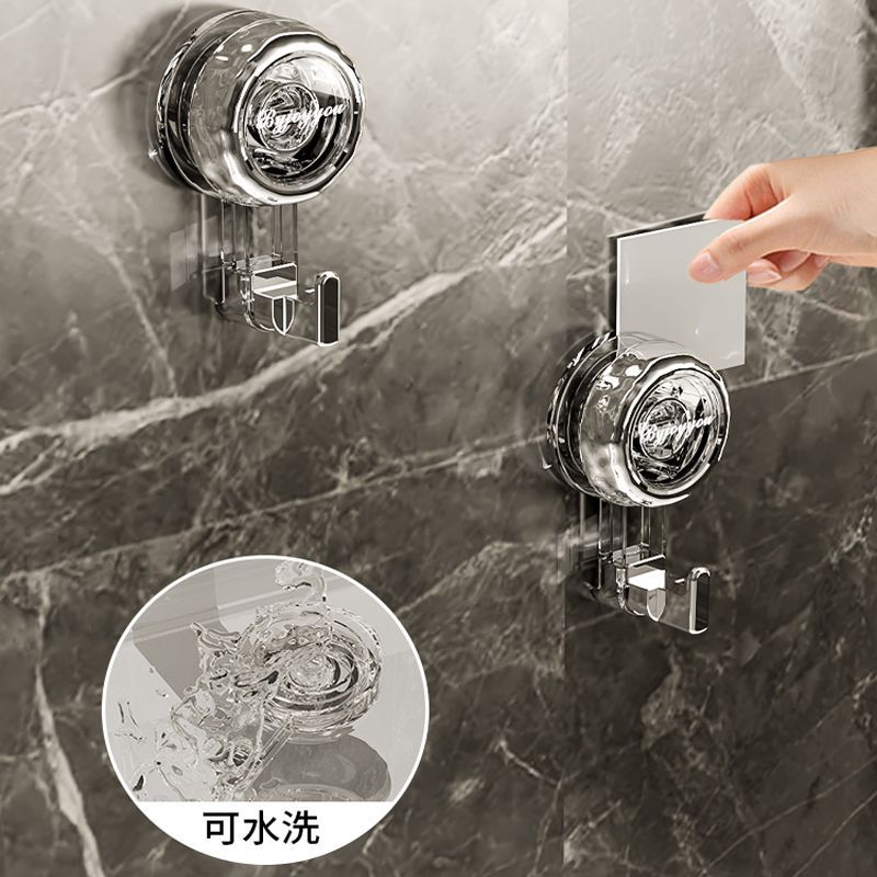 Light luxury household rotating suction cup hook powerful vacuum suction cup towel bathroom kitchen sticky hook traceless bathroom