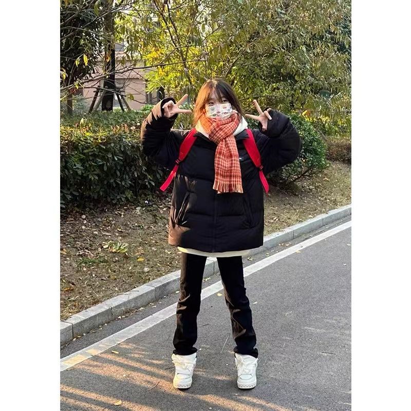 黑色窄版牛仔褲女水洗彈力直筒百搭秋冬季拖地長褲美式辣妹歐美風