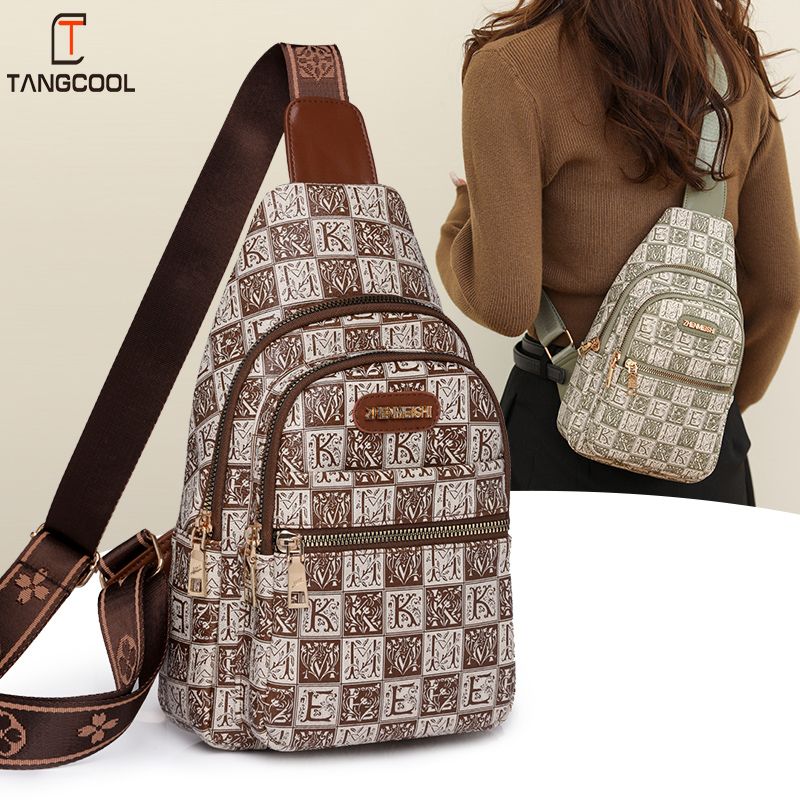 /Bags 2023 New European and American Breast Bags Fashion Retro Crossbody Bags Niche Shoulder Bags