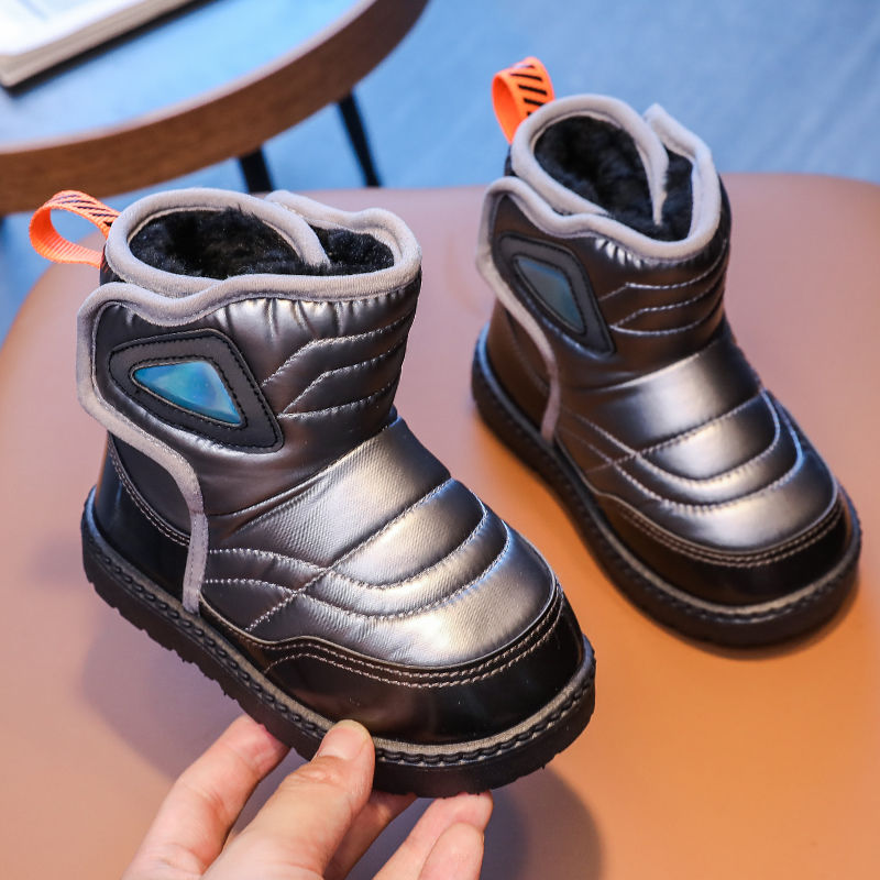 2023冬季新款儿童雪地靴男女童棉鞋防水防滑短靴保暖学生鞋中筒靴