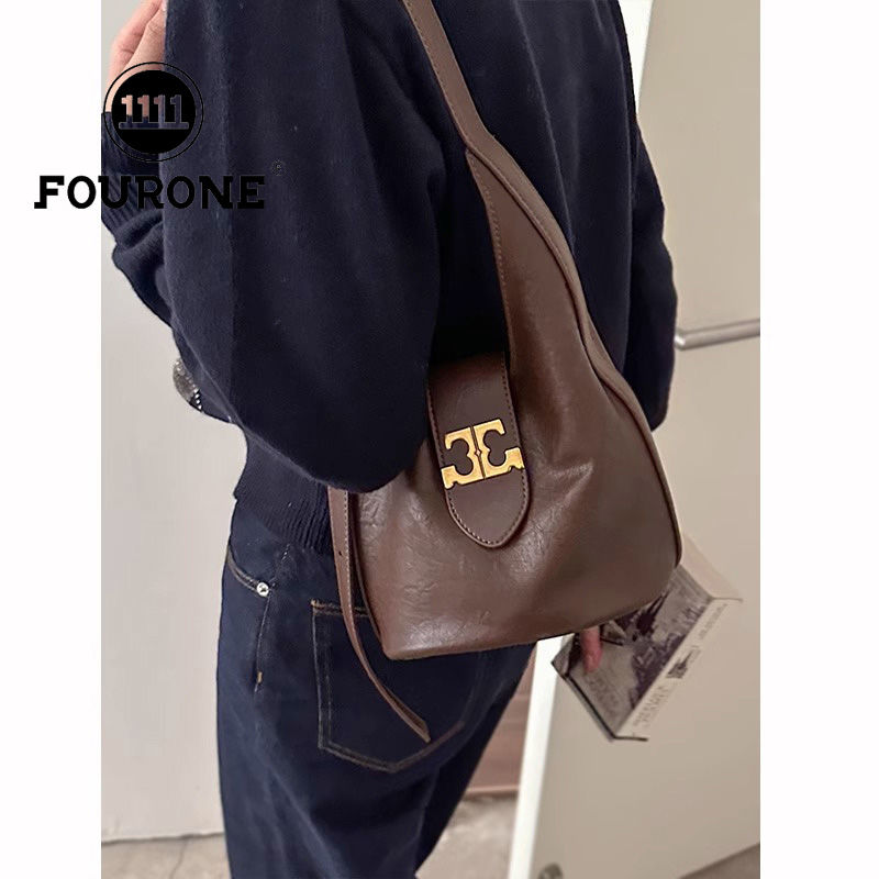 Niche retro armpit bag women's new fashion shoulder bucket bag high-end versatile crossbody bag