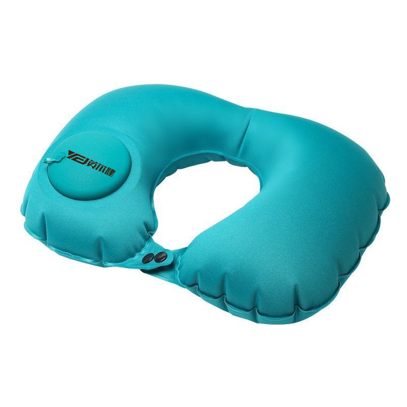 Yingerjian inflatable u-shaped pillow press inflatable inflatable pillow foldable protection cervical spine strength training equipment