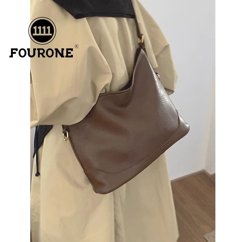 Tote bag women's new fashion Korean bucket bag versatile large capacity single shoulder crossbody bag armpit bag