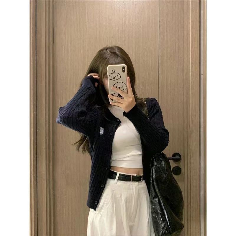 White wide-leg jeans for women in autumn new style pleated straight floor-length pants high-waisted loose slimming trousers