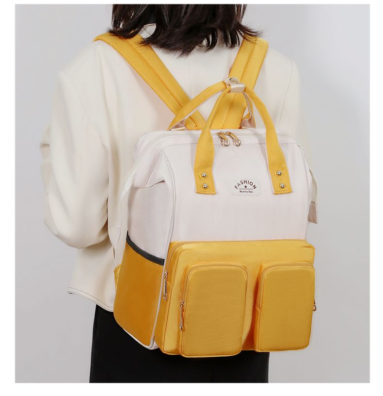 Stylish Maternity Backpack Large Capacity Lightweight Diaper Bag_voghion.com