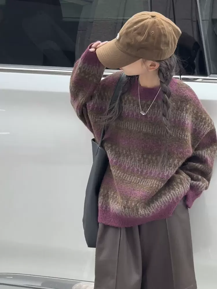 女童毛衣秋冬2023新款潮兒童時尚套頭上衣韓版女孩針織打底衫洋氣