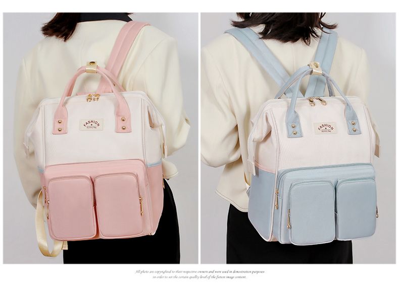 Stylish Maternity Backpack Large Capacity Lightweight Diaper Bag_voghion.com