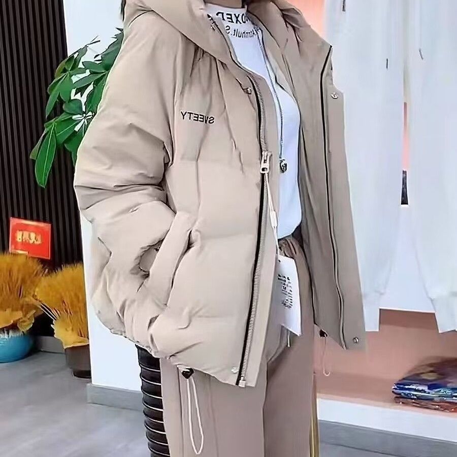 2023新款短款羽絨棉服女洋氣麵包服小個子冬季保暖厚外套棉衣棉襖