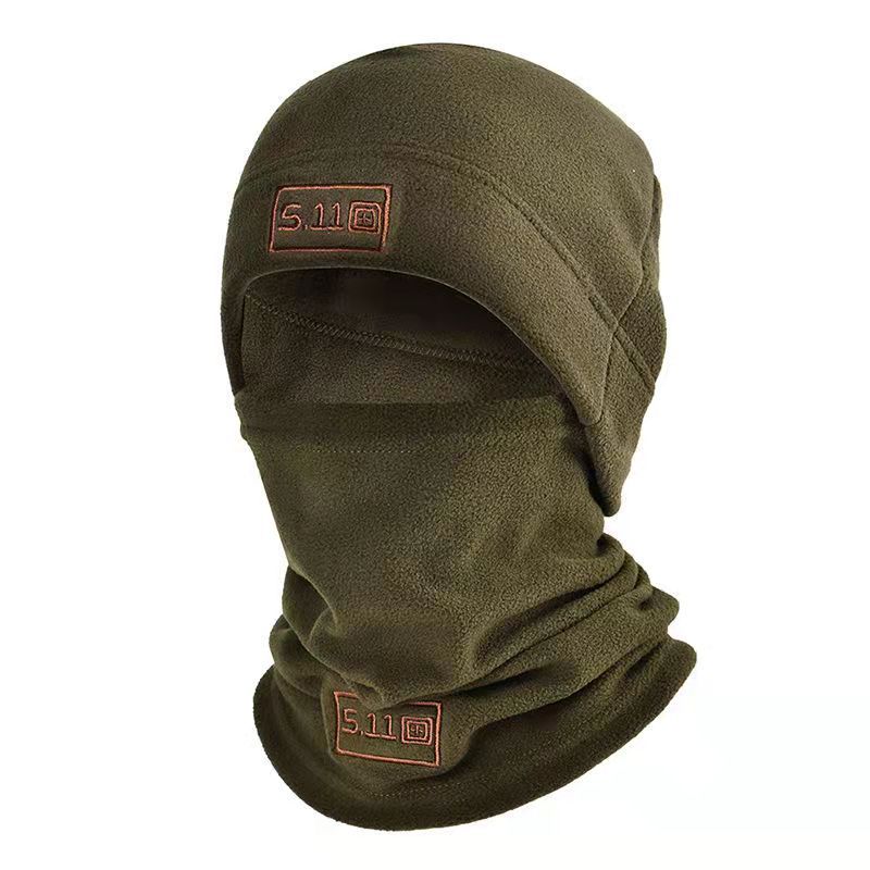 Hat head cover, fleece set, tactical warm scarf, thick outdoor sports cycling hat for men women in autumn and winter_voghion.com