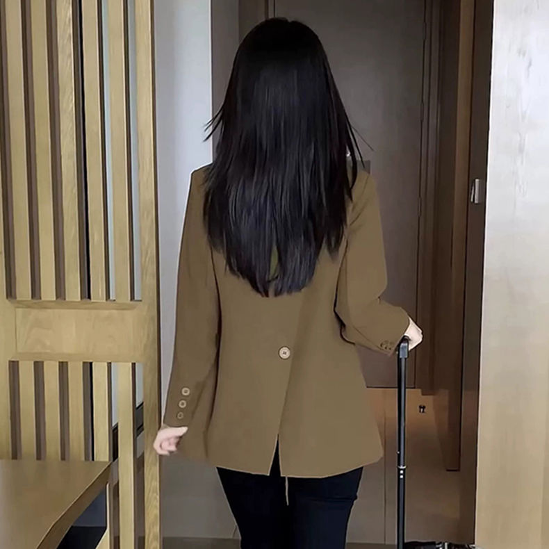 氣質西裝外套女2023秋季新款時尚洋氣小個子百搭顯瘦職業西服上衣
