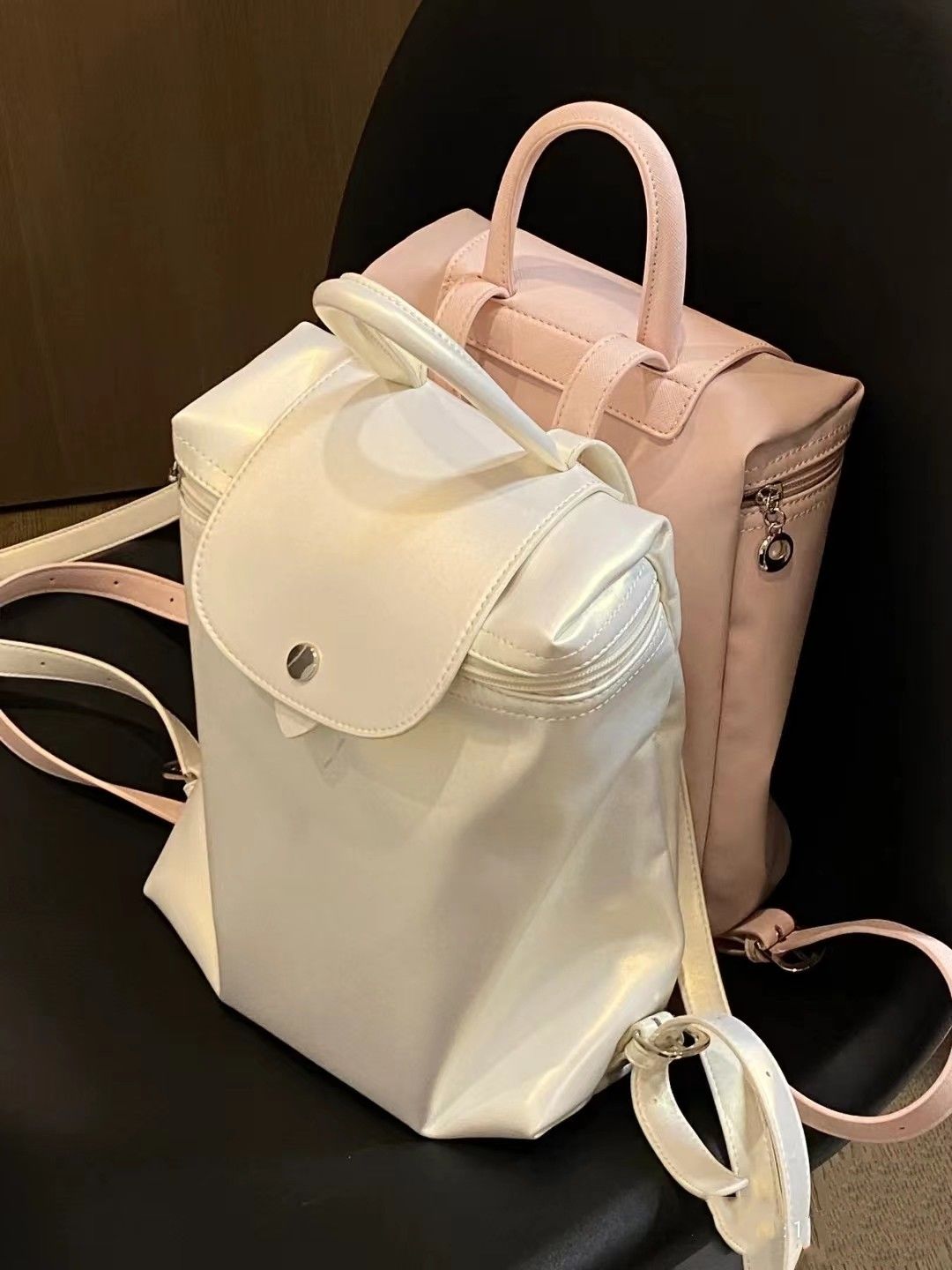2023 Autumn and Winter New Backpack Bag Pink Large Capacity High-Looking Backpack Travel Bag Daily Commuting School Bag