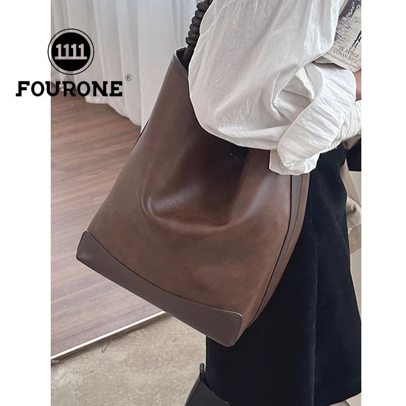 Maillard Retro Bucket Bag Women's New Trendy Korean Underarm Bag Versatile Large Capacity Commuting Bag