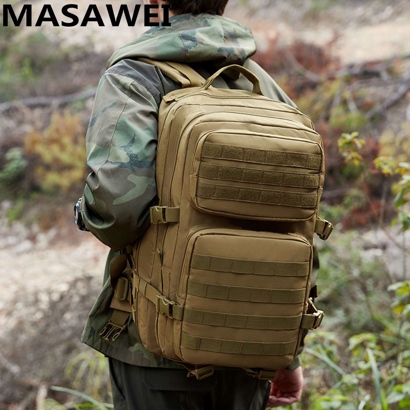 MASAWEI 双肩包大容量出差旅行登山包组合包背包男户外多功能耐磨