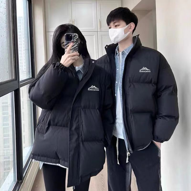 秋冬防風防水棉服男冬季防寒加厚外套港風時尚保暖潮牌情侶棉襖潮