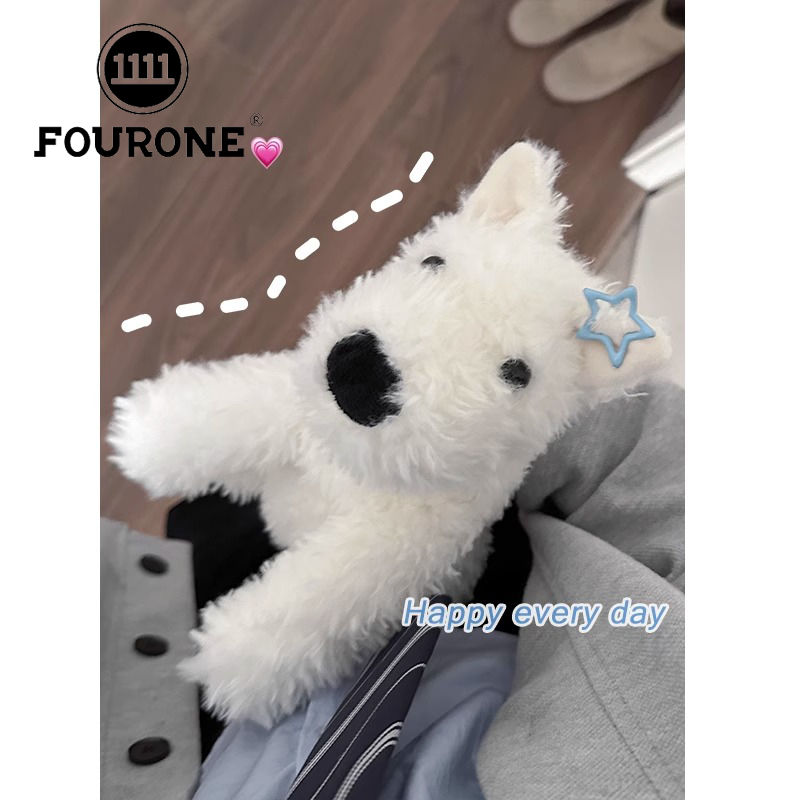 Cute West Highland puppy doll bag for women 2023 new cartoon plush bag doll crossbody bag