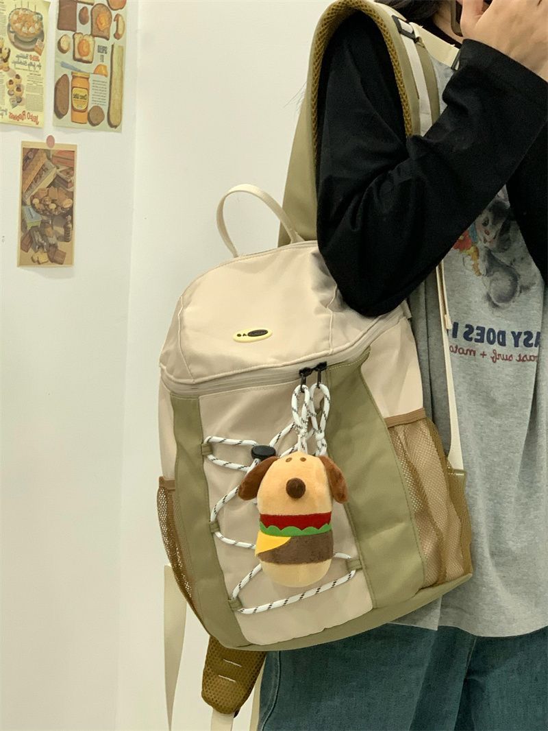 2023迷你雙肩包mini背包男女大學生小書包戶外登山旅行包露營風格