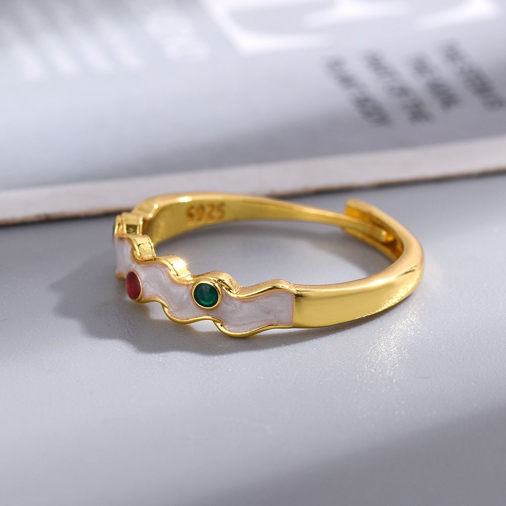 S925 Silber Emaille Ring Designer Chinese Style Luxus Ring_voghion.com