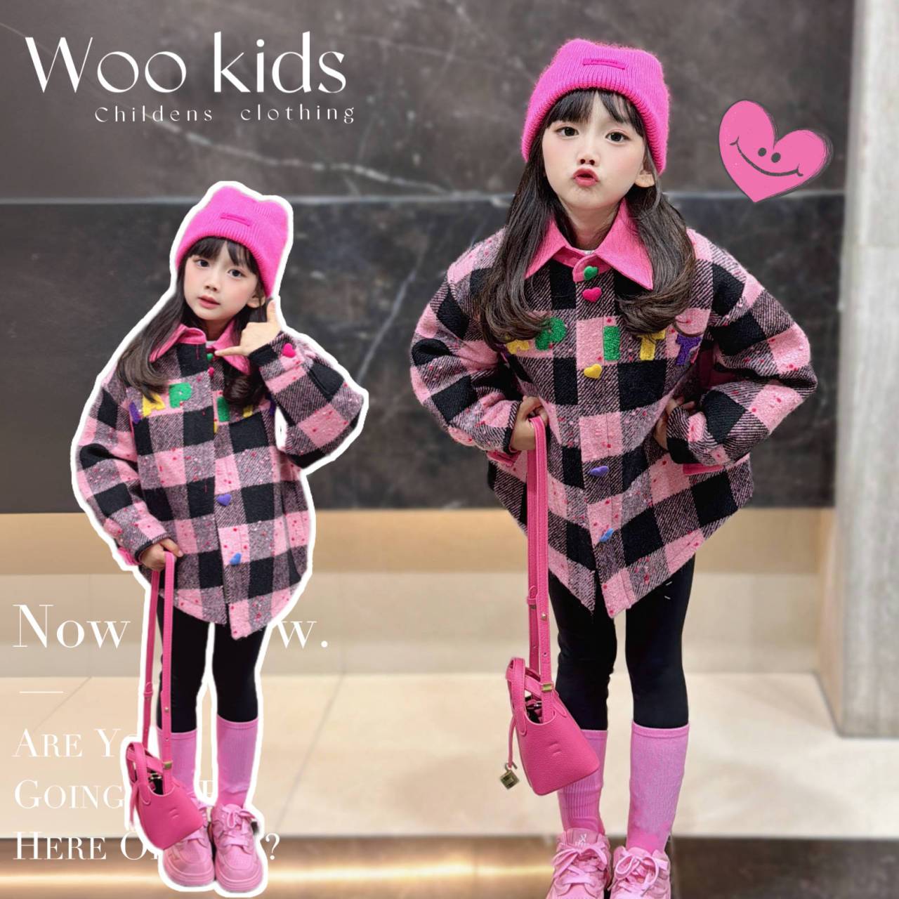Extra thick cotton, girls winter colorful plaid jacket 2023 dopamine quilted thickened Korean style shirt cotton jacket