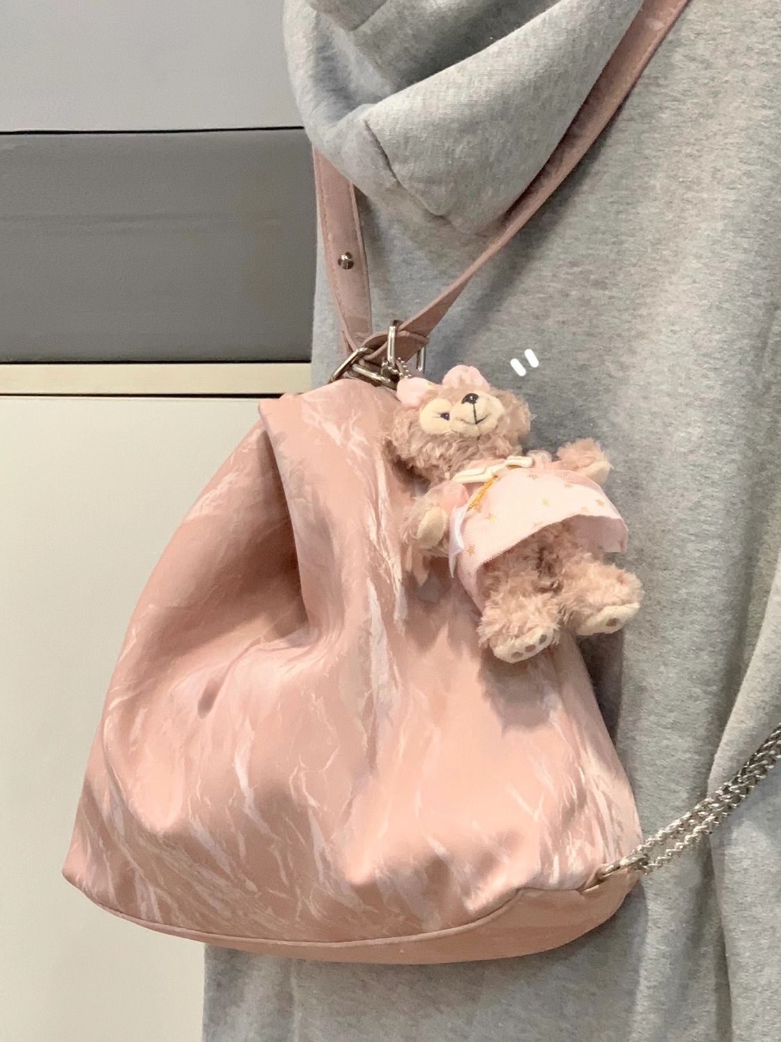 慵懶漸變多用單肩包雙肩包鏈條包包通勤托特包大包女大容量休閒包