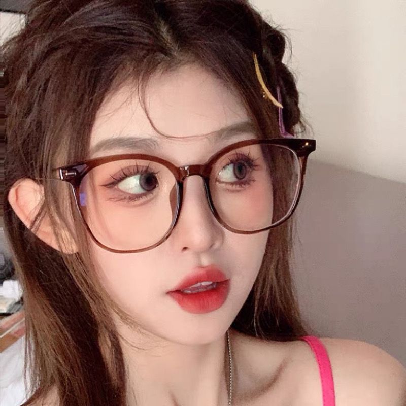 眼鏡女可配近視眼鏡可配度數高顏值近視藍光眼睛平光鏡超輕顯瘦