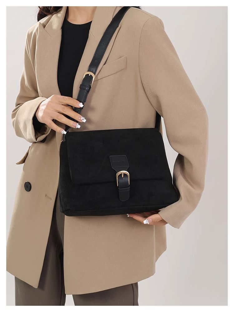 FOUR ONE Nicchia Pelle Scamosciata Donna Nuova Moda Grande Capacità Spalla Crossbody Tote Bag_voghion.com