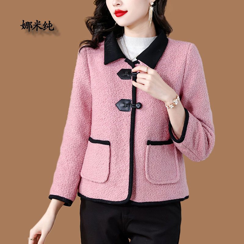 高級感小香風毛呢外套女秋冬2023新款優雅甜美小個子洋氣短款外套