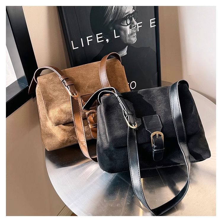 FOUR ONE Nicchia Pelle Scamosciata Donna Nuova Moda Grande Capacità Spalla Crossbody Tote Bag_voghion.com