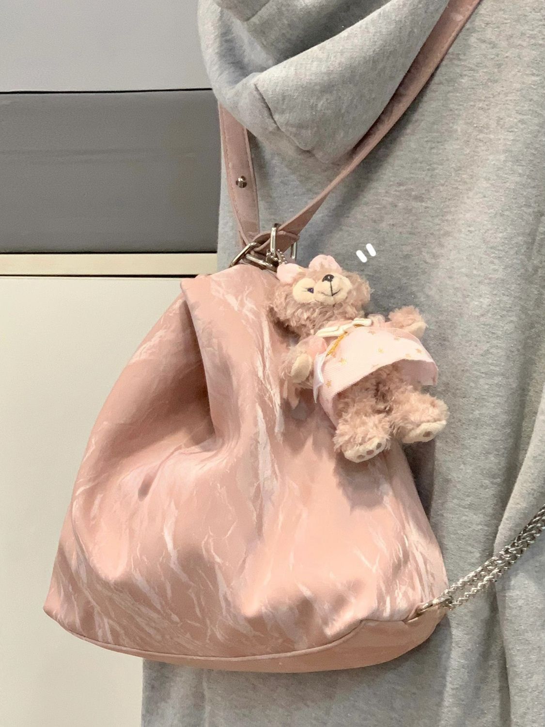 慵懶漸變多用單肩包雙肩包鏈條包包通勤托特包大包女大容量休閒包