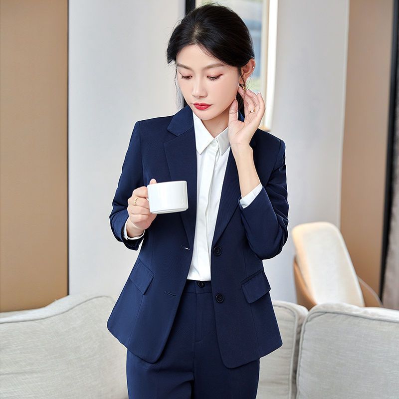 Professional suit suit female teacher civil servant interview formal wear  new small temperament waist work clothes