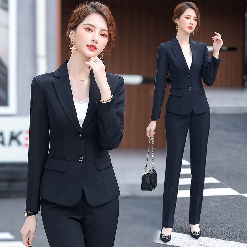 High-end professional suit suit for women  autumn new temperament commuter suit trendy interview formal work clothes