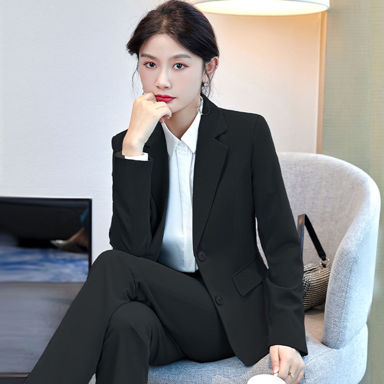 Professional suit suit female teacher civil servant interview formal wear  new small temperament waist work clothes