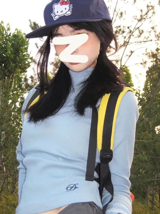 辣妹半高領打底衫女春秋冬內搭修身美式t恤正肩長袖上衣