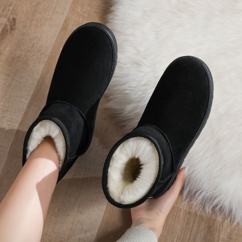 特厚雪地靴女2022新款冬季加绒加厚东北雪地棉防滑保暖超厚棉鞋子