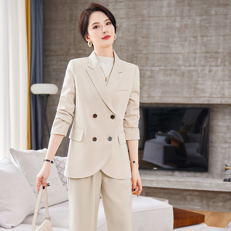高端西裝外套女秋冬2023新款職業裝氣質女神范正裝西服套裝工作服