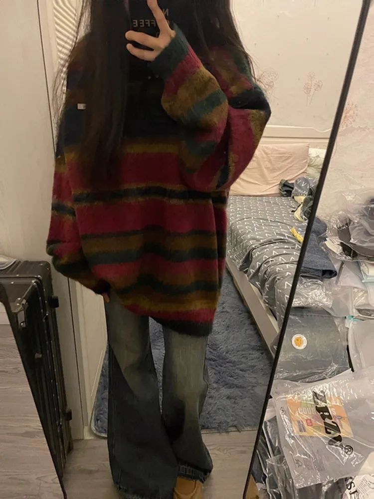 美式復古微喇叭牛仔褲女2023秋冬新款高腰毛邊高街拖地闊腿褲ins