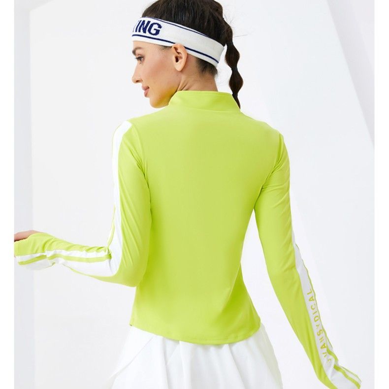 范斯蒂克 健身衣女新款跑步速干服运动外套学生跑步训练显瘦透气