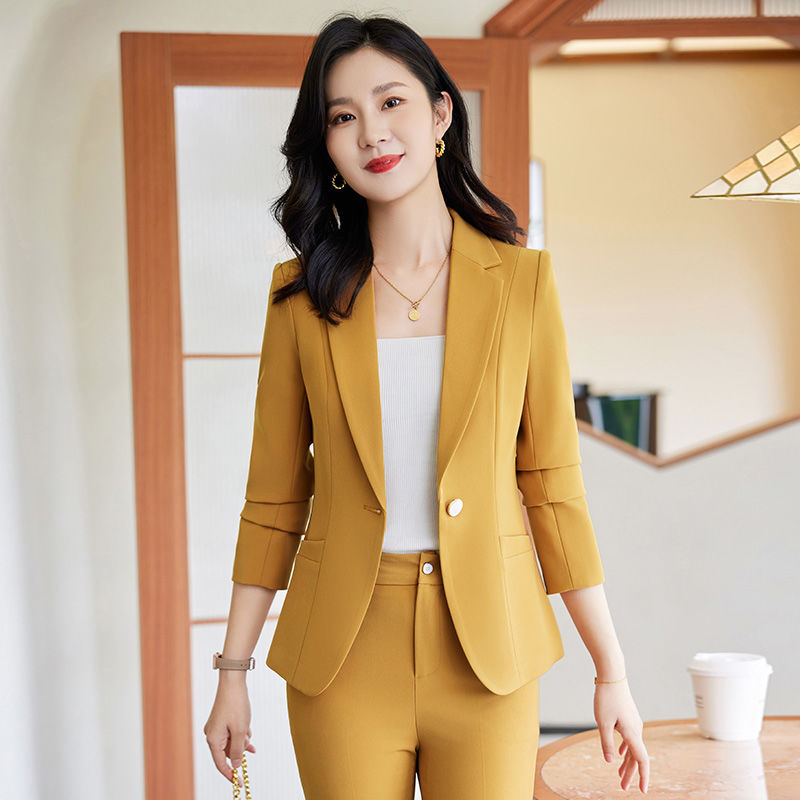 高級感西裝套裝女秋冬2023新款時尚洋氣職業裝通勤工作服西服正裝