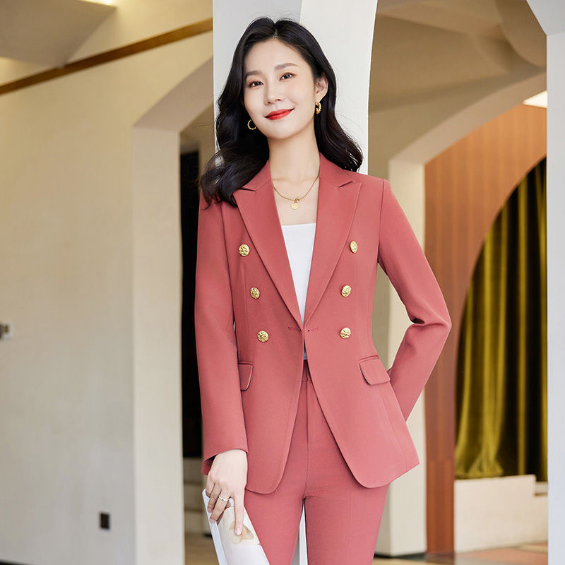 高端西裝外套女秋冬職業正裝氣質女神范高級感休閒西服套裝工作服