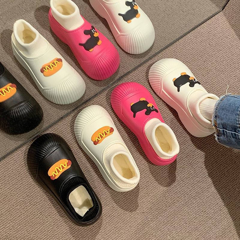 Thick-soled snow boots for women winter plus velvet and thickened 2023 new black internet celebrity waterproof anti-slip warm fashion cotton shoes