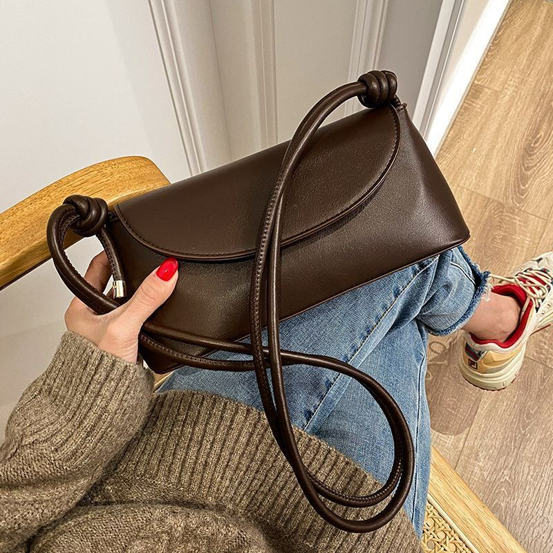 Simple textured small bag women's bag  autumn and winter new style trendy and versatile crossbody bag Internet celebrity single shoulder small square bag