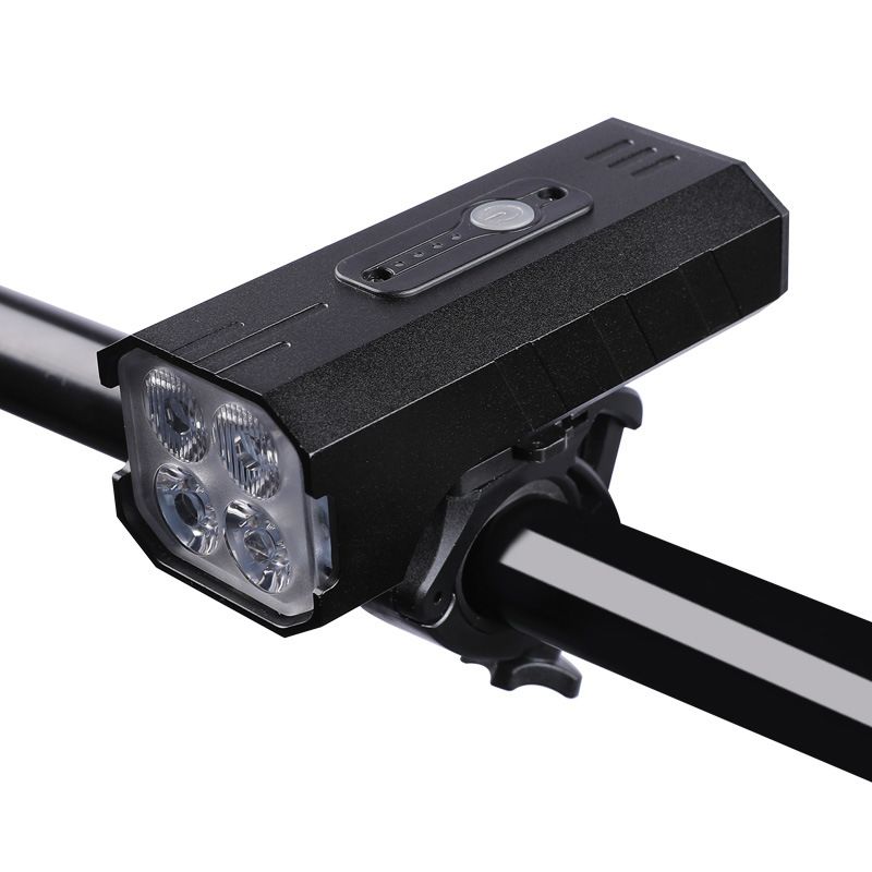 Cross-border Bicycle Headlight 4T6 High-brightness 1000 Lumens With Power Bank For Night Mountain Bike Riding_voghion.com