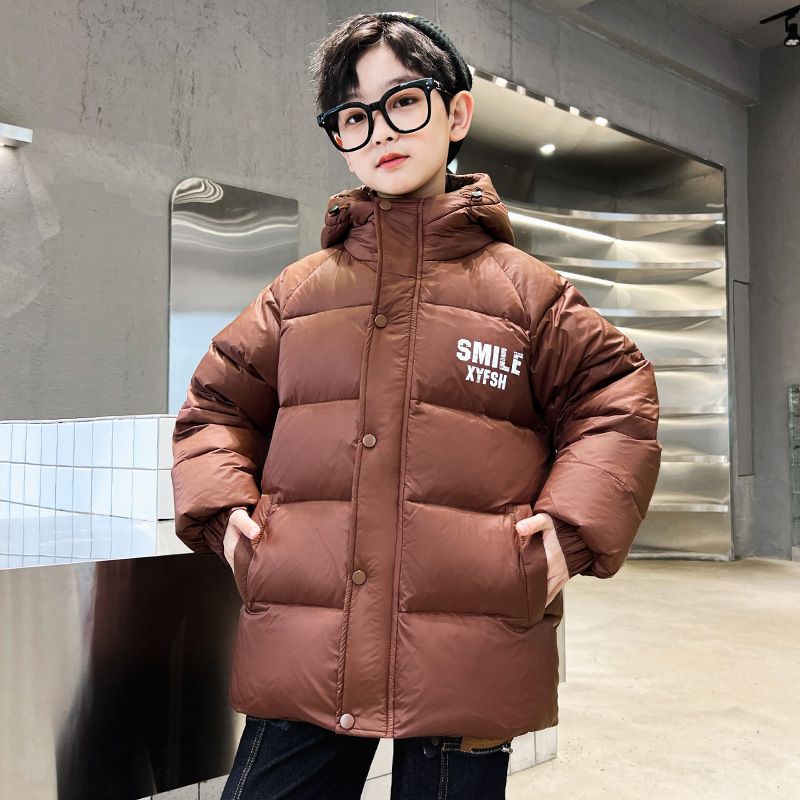 Boys' down jacket  new winter medium and large children's cotton-padded jackets, winter coats, ultra-thick popular cotton-padded jackets, children's cotton-padded jackets