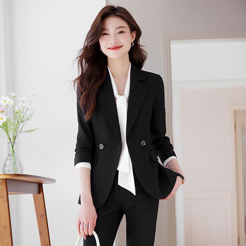 高端西裝外套女正裝秋季時尚高級感套裝氣質女神范職業西服工作服