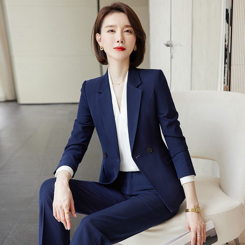 西裝套裝女秋冬新款韓版氣質職業正裝高端大氣商務面試套褲工作服