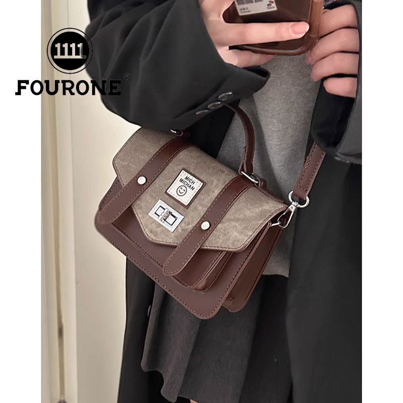 Korean niche handbag women's new retro fashion small square bag high-end versatile crossbody bag