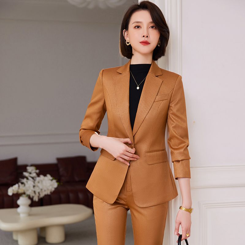 高端职业西装套装女新款工装外套高级感韩版休闲减龄西服正装