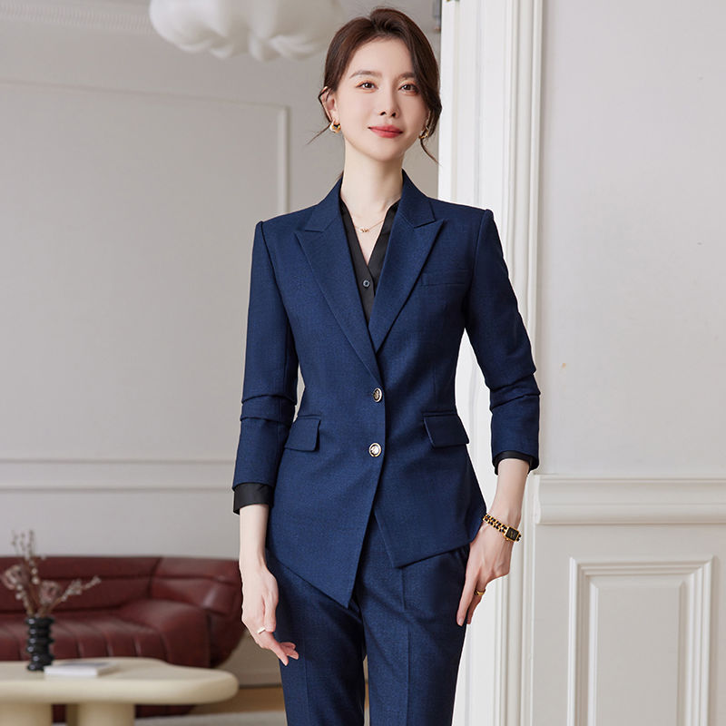 西裝套裝女職業裝氣質女神范珠寶美容前台經理面試工作服正裝西服