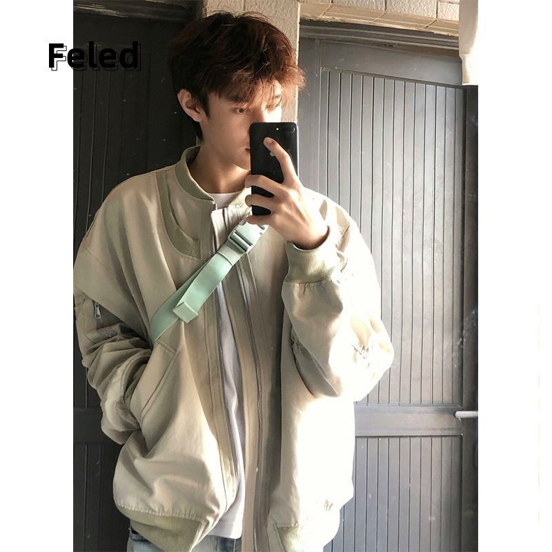 Ferrara Denton bomber jacket short coat men's and women's trendy autumn and winter workwear trendy brand American high street baseball uniform